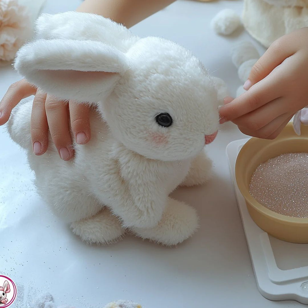 Children’s Plush Bunny Toy Lifelike Interactive Companion