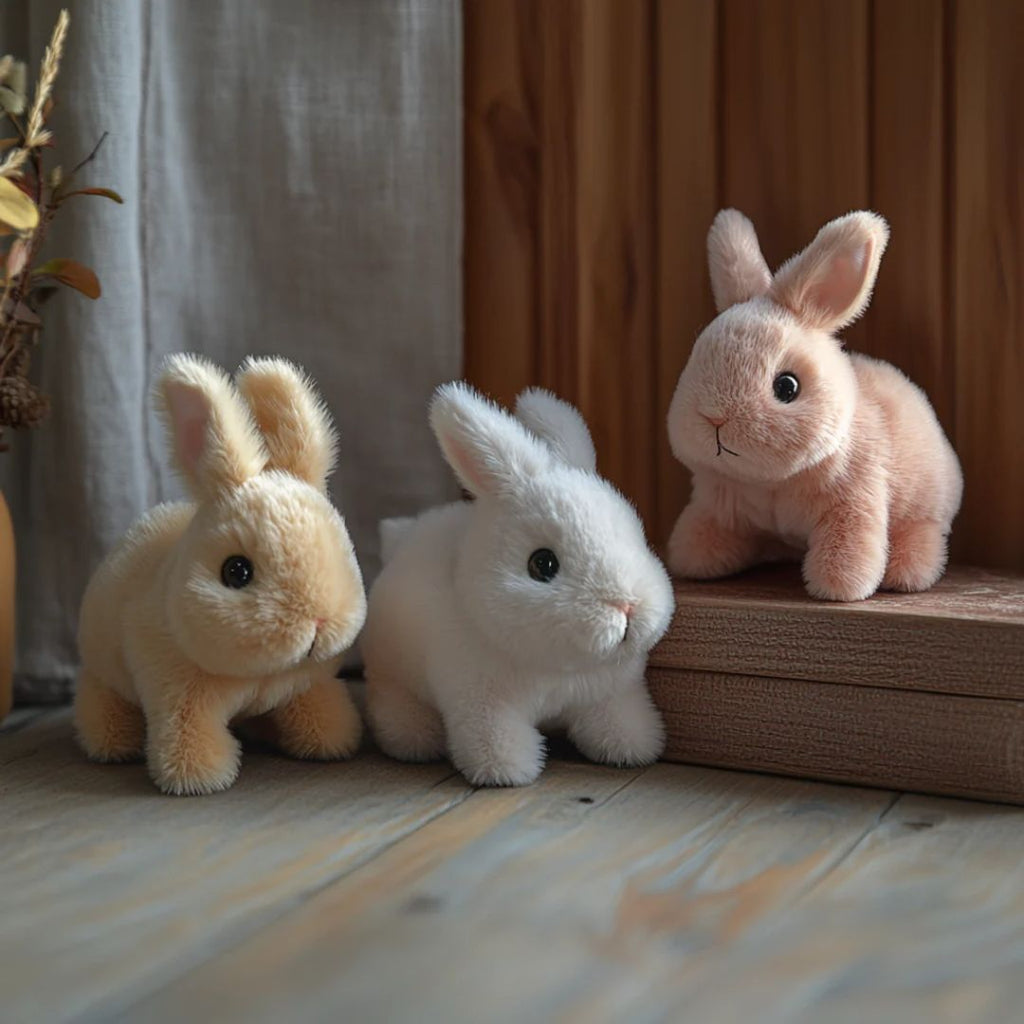 Children’s Plush Bunny Toy Lifelike Interactive Companion