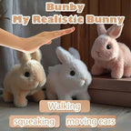 Children’s Plush Bunny Toy Lifelike Interactive Companion