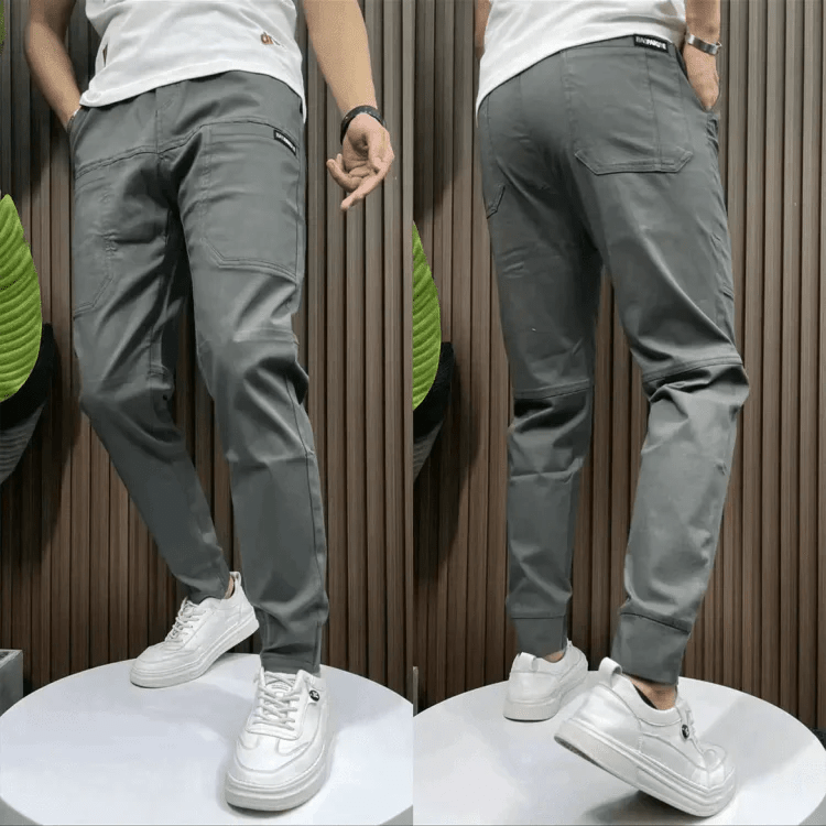 Men’s Stretch Cargo Pants Slim Fit Casual Tactical Utility Trousers