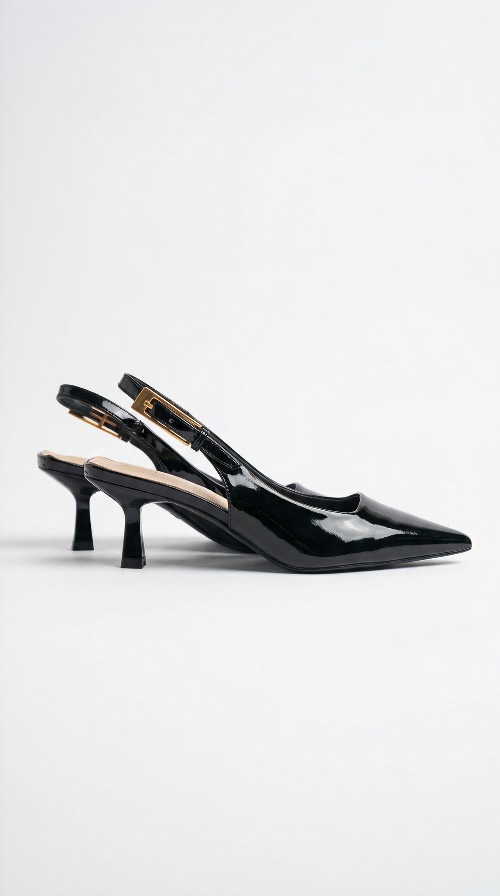 Patent Leather Slingback Pumps Pointed Toe – Elizabeth