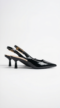 Patent Leather Slingback Pumps Pointed Toe – Elizabeth