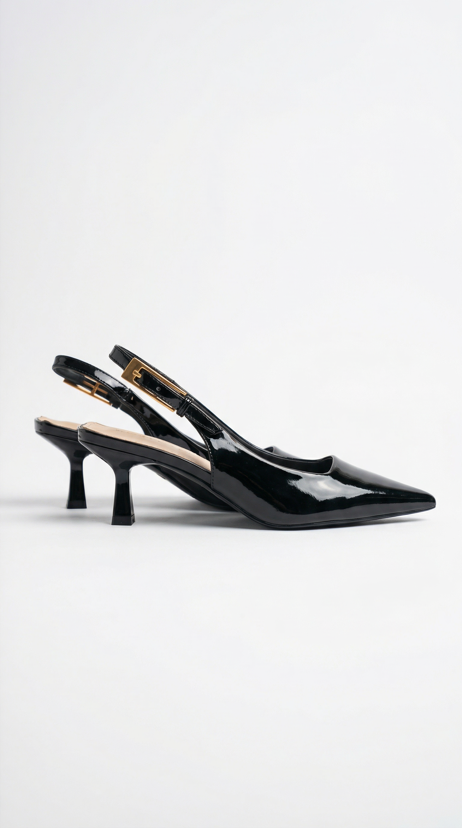 Patent Leather Slingback Pumps Pointed Toe – Elizabeth