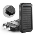 20000mAh Waterproof Solar Power Bank - Portable External Charger