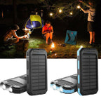 20000mAh Waterproof Solar Power Bank - Portable External Charger