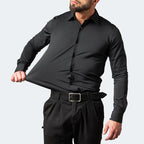 Men’s Wrinkle Free Stretch Dress Shirt Slim Fit Long Sleeve Button Up