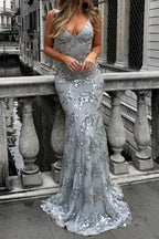 Women's Sequin Maxi Dress – Elegant, Fitted & Floor-Length Gown for Formal Events