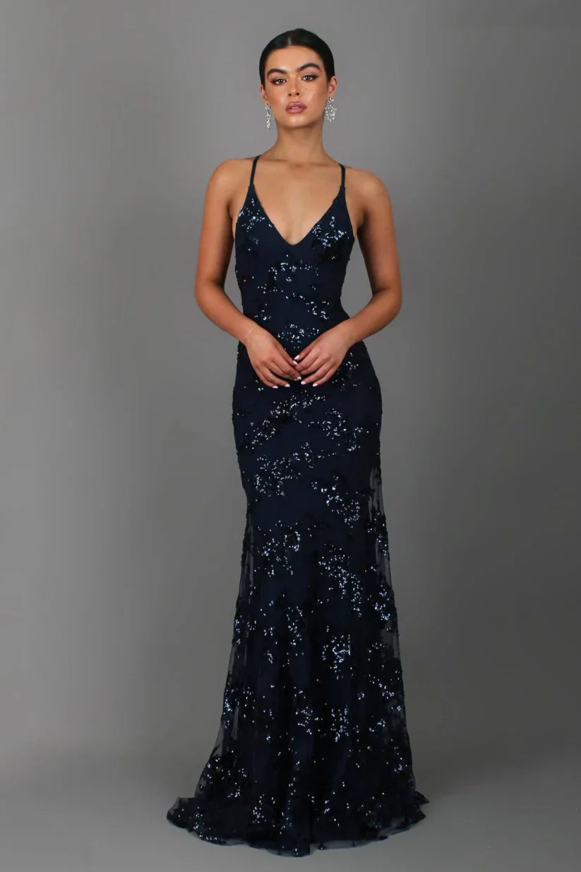 Women's Sequin Maxi Dress – Elegant, Fitted & Floor-Length Gown for Formal Events